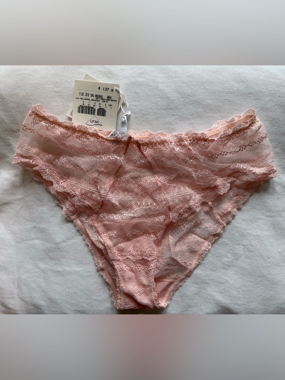 NWT La Perla Sheer Lace Panty